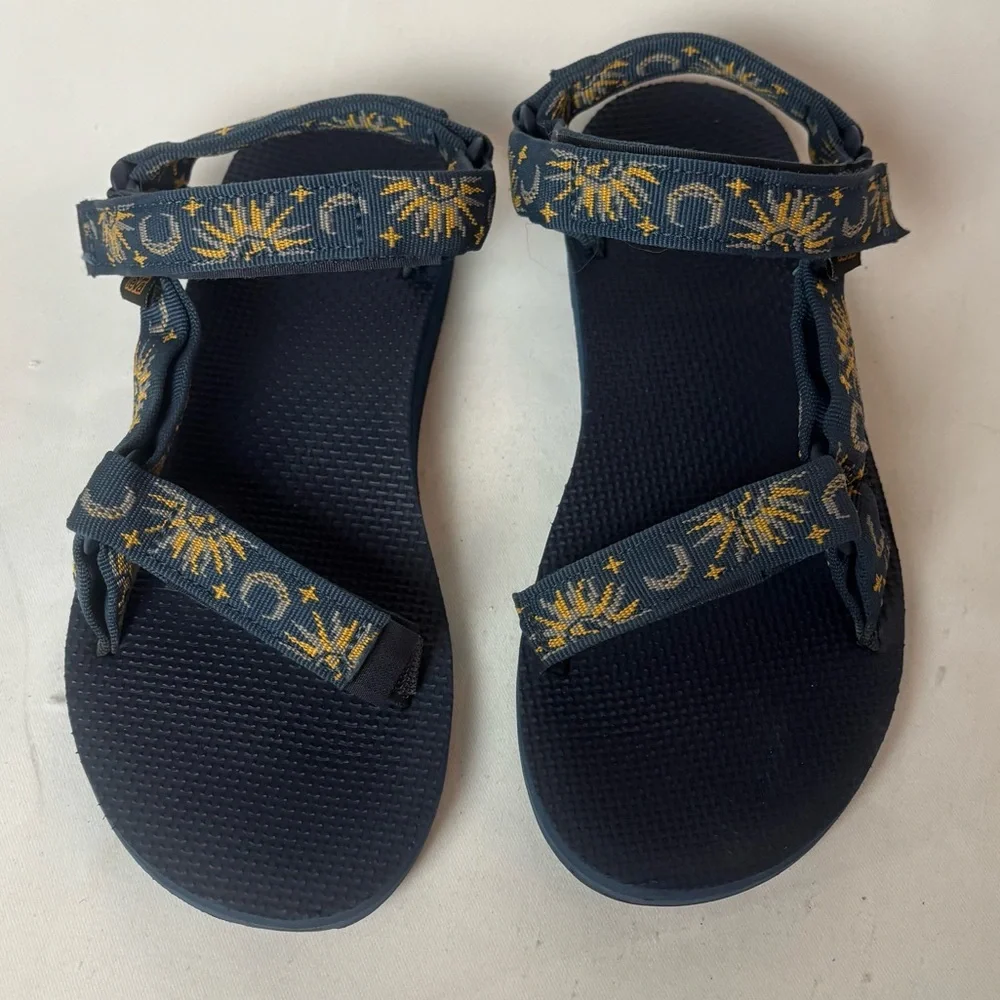 Teva Original Universal Sandals Sun and Moon Sunscape Insignia Blue Women's Sz 9 - Picture 3 of 9